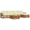 vidaXL Ensemble de canap&eacute;s d'ext&eacute;rieur 6 pcs Naturel et Cr&egrave;me