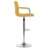 vidaXL Chaises de bar lot de 2 jaune tissu