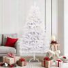 vidaXL Sapin de No&euml;l artificiel avec 300 LED Blanc 180 cm PVC et m&eacute;tal
