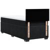 vidaXL Sommier à lattes de lit avec matelas Noir 100x200 cm Velours