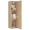 vidaXL Meuble TV Ch&ecirc;ne sonoma 30,5x30x110 cm Bois d&rsquo;ing&eacute;nierie
