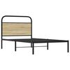 vidaXL Cadre de lit sans matelas 90x200cm ch&ecirc;ne sonoma bois ing&eacute;nierie