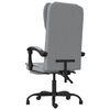 vidaXL Fauteuil inclinable de bureau Gris clair Tissu