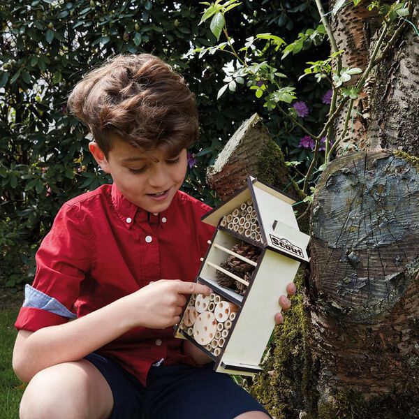 Scout H&ocirc;tel &agrave; insectes 9,5x16x28 cm Bois