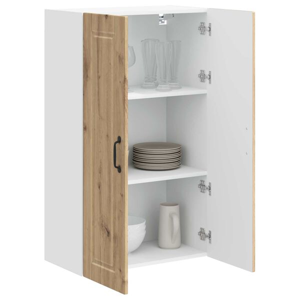 vidaXL Armoire de cuisine avec porte Ch&ecirc;ne artisanal 60 x 31 x 100 cm