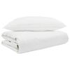 vidaXL Duvet d'été simple avec oreiller 2 pcs Blanc Plume de canard