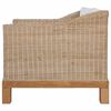 vidaXL Ensemble de canapés 2 pcs avec coussins Rotin naturel