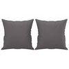 vidaXL Canap&eacute; 2 places avec oreillers d&eacute;coratifs gris 140cm similicuir
