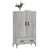 vidaXL Buffet haut sonoma gris 69,5x31x115 cm bois d'ing&eacute;nierie