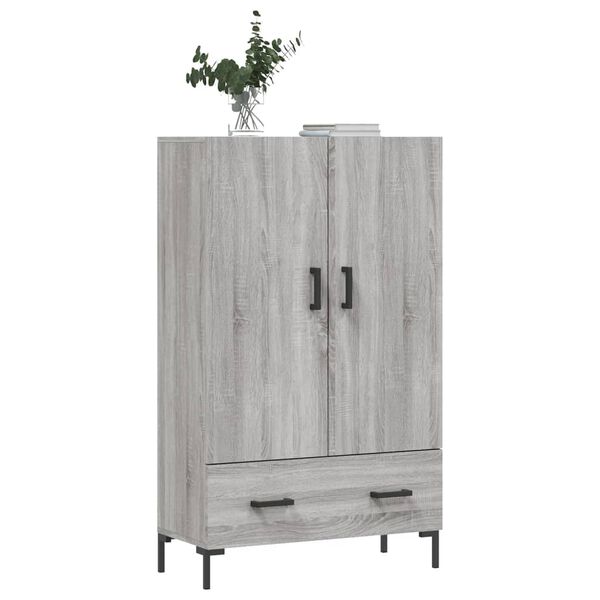 vidaXL Buffet haut sonoma gris 69,5x31x115 cm bois d'ing&eacute;nierie