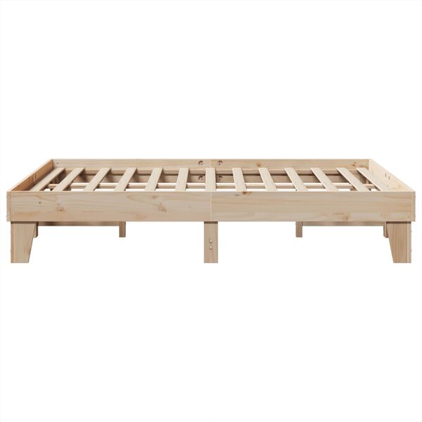 vidaXL Cadre de lit sans matelas 160x200 cm bois massif de pin