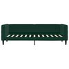 vidaXL Lit de jour avec matelas vert fonc&eacute; 80x200 cm velours