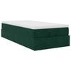 vidaXL Cadre de lit ottoman avec matelas vert fonc&eacute; 90x190 cm velours