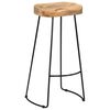 vidaXL Tabourets de bar Gavin lot de 2 bois de manguier massif