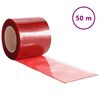 vidaXL Rideau de porte rouge 200 mmx1,6 mm 50 m PVC