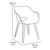 Keter Chaises d'ext&eacute;rieur Akola lot de 2 Cappuccino