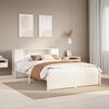 vidaXL Lit biblioth&egrave;que sans matelas blanc 120x190 cm bois pin massif