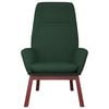vidaXL Chaise de relaxation Vert foncé Tissu