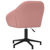 vidaXL Chaises pivotantes &agrave; manger lot de 6 rose velours