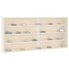 vidaXL Vitrine de collection en bois avec portes 80 x 8,5 x 37 cm