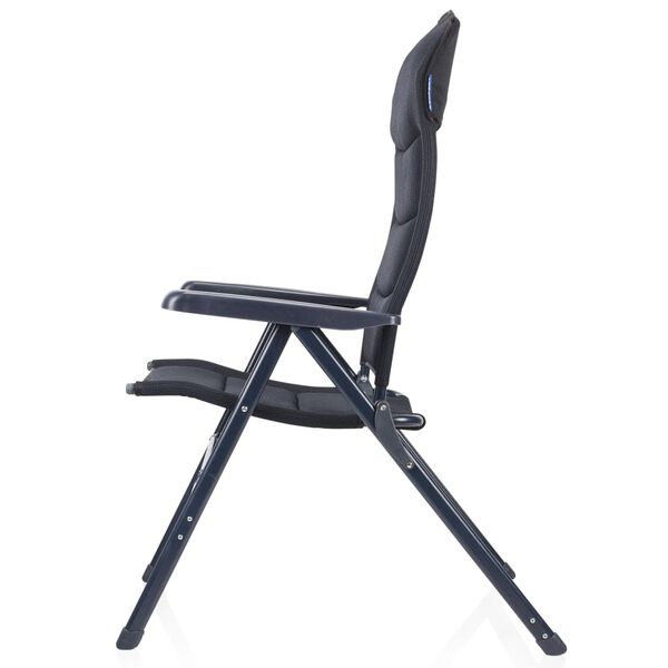 Campart Travel Chaises de camping 2 pcs Torino Bleu 68x43,5x120 cm