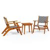 vidaXL Mobilier de bistro 3 pcs Bois d'acacia solide