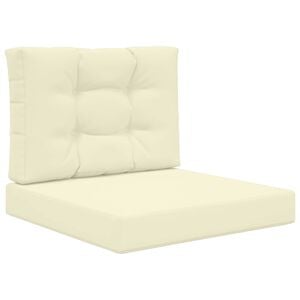 vidaXL Coussin de canap&eacute; d'ext&eacute;rieur Polyester Cr&egrave;me 60 x 60 cm