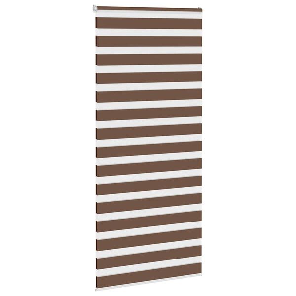 vidaXL Store z&egrave;bre marron 115x200cm largeur du tissu 110,9cm polyester