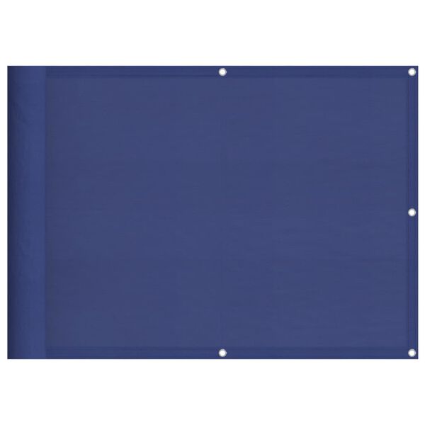 vidaXL &Eacute;cran de balcon bleu 75x1000 cm 100% polyester oxford