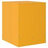 vidaXL Table de chevet jaune 34,5x39x44 cm acier