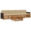 vidaXL Ensemble de canap&eacute;s d'ext&eacute;rieur 5 pc Naturel et Beige