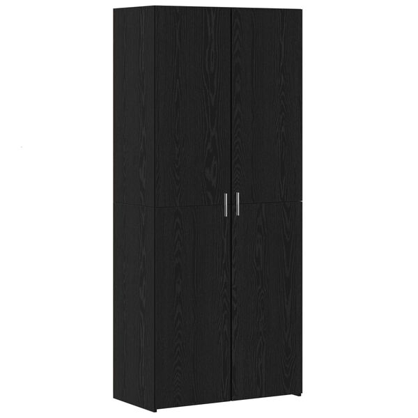 vidaXL Haut Armoire 2 pcs Ch&ecirc;ne noir 80 x 42 x 185 cm