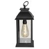 Luxform Lampe de table &agrave; LED &agrave; piles Black Lantern Ampoule T10
