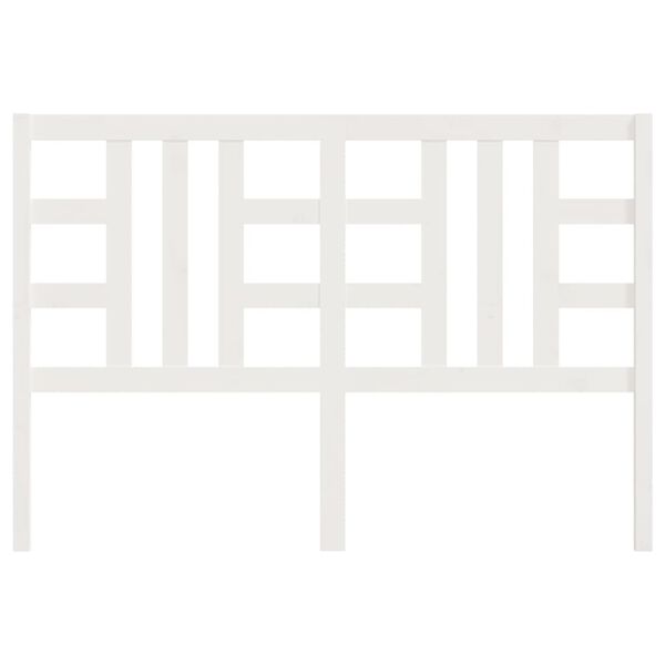 vidaXL Tête de lit Blanc 126x4x100 cm Bois massif de pin