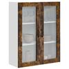 vidaXL Armoire de cuisine avec &eacute;tag&egrave;re Ch&ecirc;ne fum&eacute; 80 x 31 x 100 cm