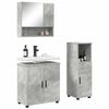vidaXL Ensemble de mobilier de salle de bain 3 pcs Gris b&eacute;ton