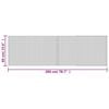 vidaXL Tapis rectangulaire marron fonc&eacute; 60x200 cm bambou