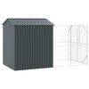 vidaXL Cage pour oiseaux Anthracite 418 x 210 x 247 cm Acier galvanis&eacute;