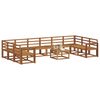 vidaXL Ensemble de canap&eacute;s d'ext&eacute;rieur 11 pcs Naturel
