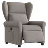 vidaXL Fauteuil inclinable électrique Taupe Tissu