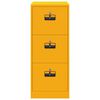 vidaXL Cabinet de Dossier Jaune moutarde 44 x 50 x 106.5 cm