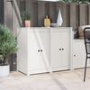 vidaXL Porte de cuisine MEPPEL 2 pcs Blanc 50 x 9 x 82 cm