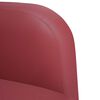 vidaXL Chaise de canapé et accoudoirs rouge bordeaux 54 cm similicuir