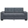 vidaXL Canap&eacute; causeuse gris fonc&eacute; 180x77x82 cm velours