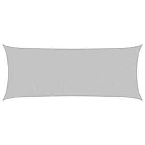 vidaXL Voile d'ombrage gris clair 5x2 m 100% polyester oxford