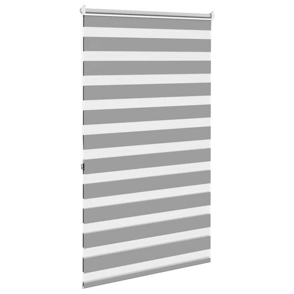 vidaXL Store v&eacute;nitien z&eacute;br&eacute; 100,9 x 175 cm, largeur du tissu 96,7 cm, gris