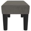 vidaXL Banc Gris foncé 70x30x30 cm Velours