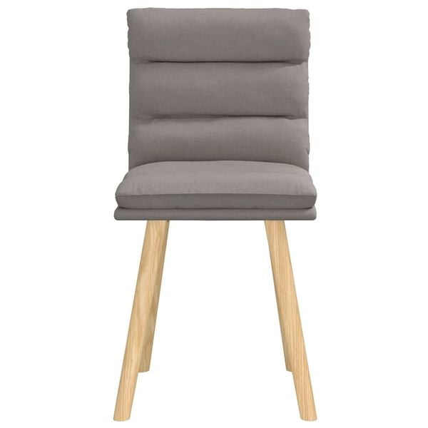 vidaXL Chaises à manger lot de 2 taupe tissu