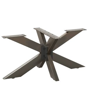 vidaXL Pied de table basse en forme d'araign&eacute;e noir 98 x 58 x (42-43) cm en acier