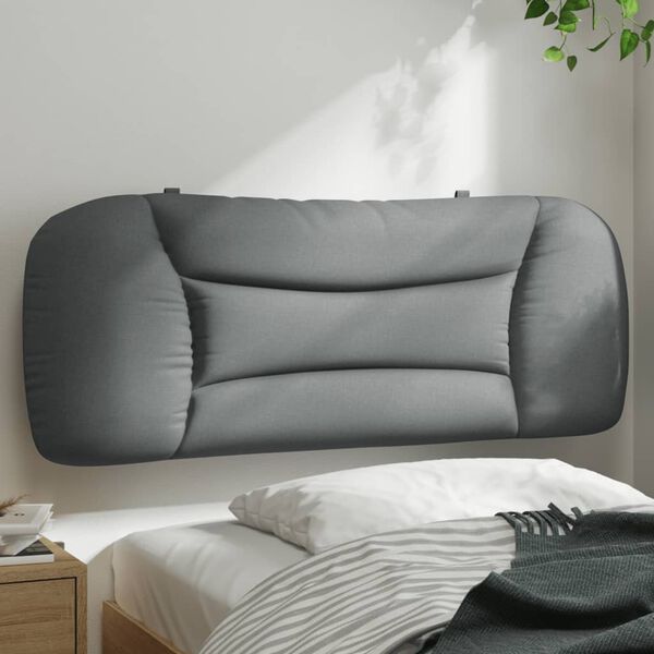 vidaXL Coussin de tête de lit Hvar gris clair 100 cm tissu